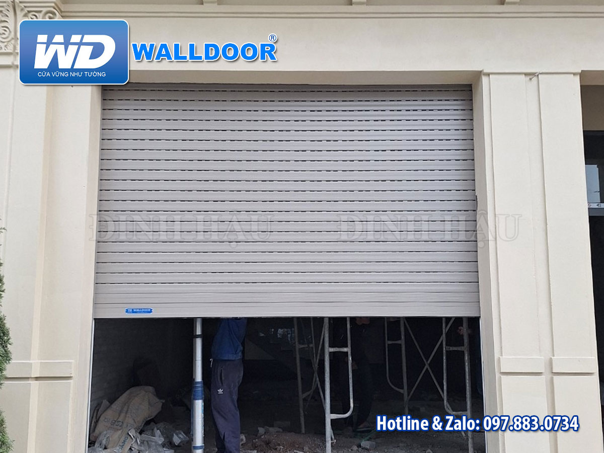 Cửa cuốn nan nhôm khe thoáng Walldoor